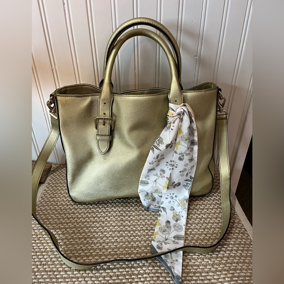 Kate Spade Cove Street Gold Metallic Satchel - Picture 3 of 14